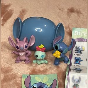 Disney Stitch and Angel mini figures